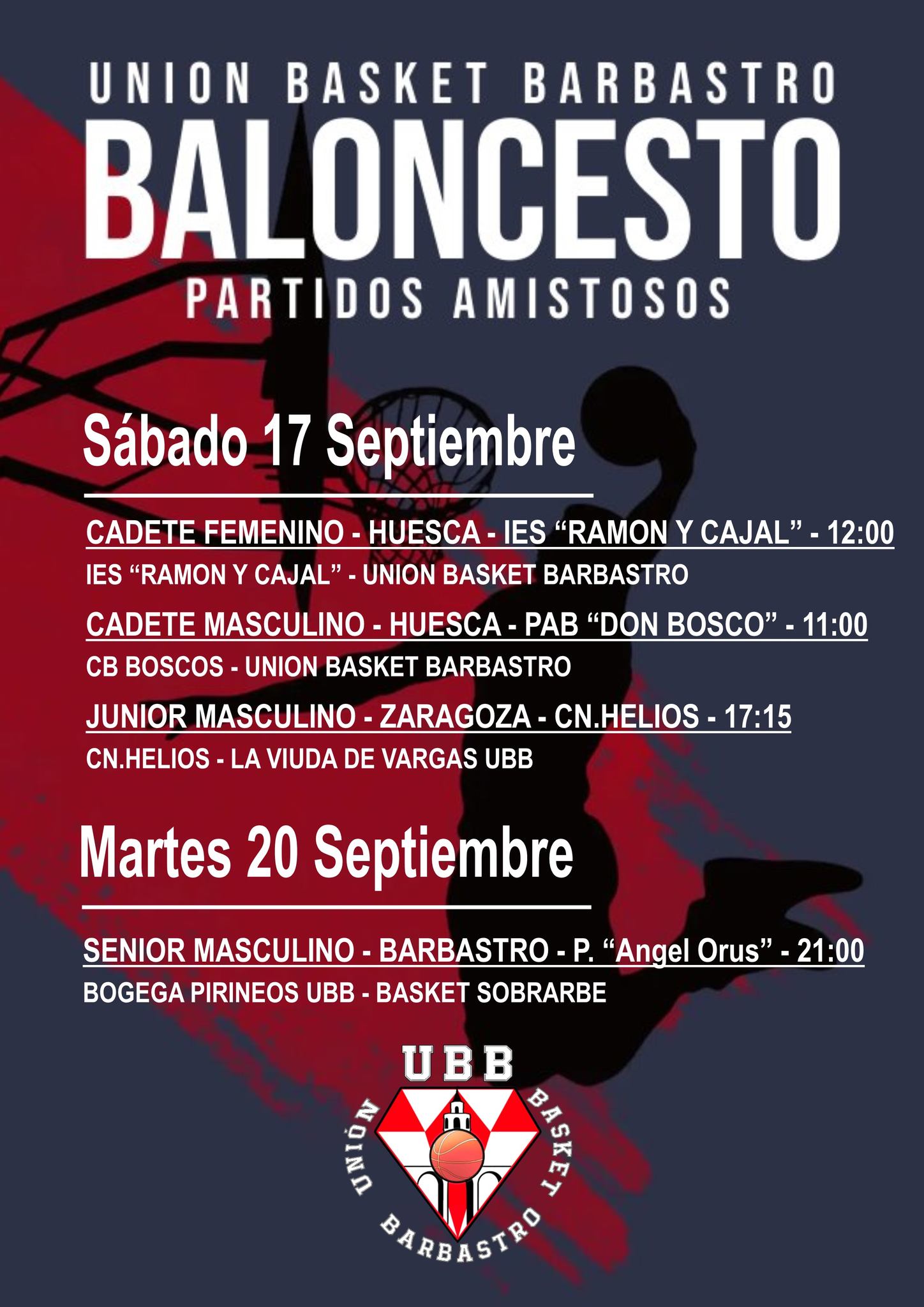 Amistosos UB Barbastro 17 09