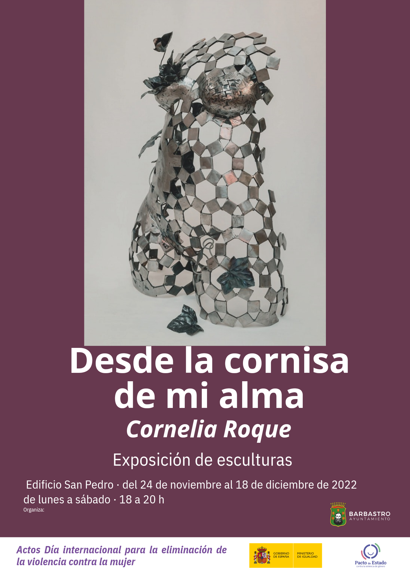 Cartel Exposicin Cornelia Roque