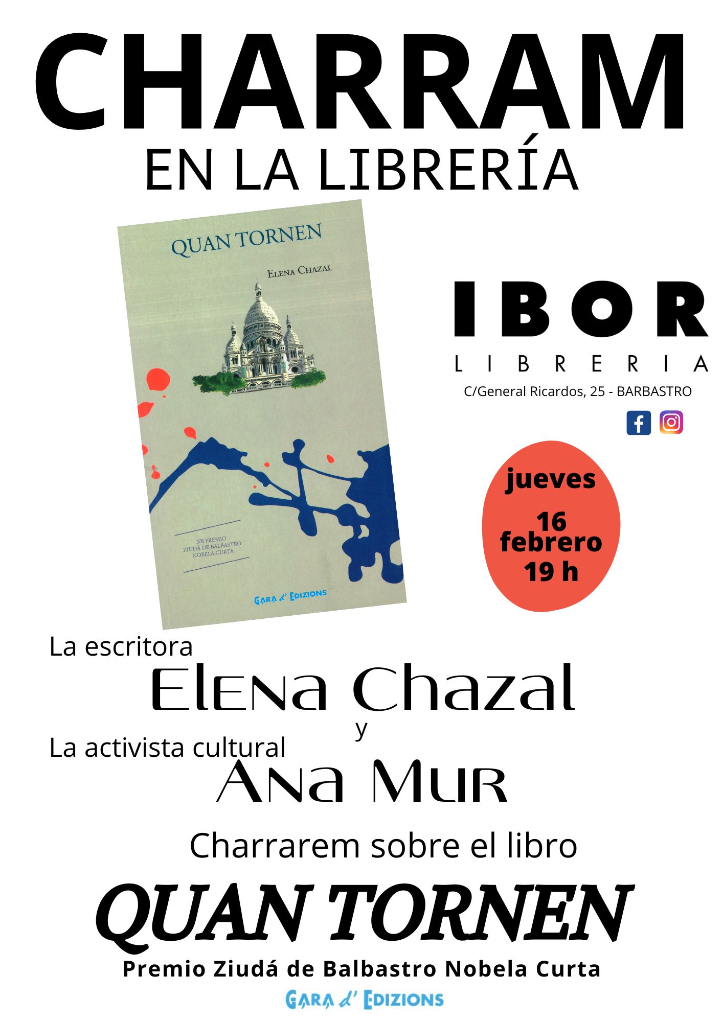 Charrada en la Librería