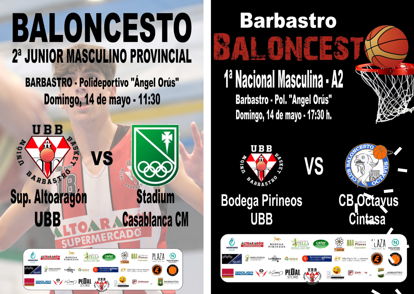 Partidos UB Barbastro 14 05