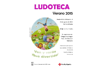 Cartel de la Ludoteca veraniega.