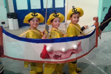 Concursantes en el carnaval.