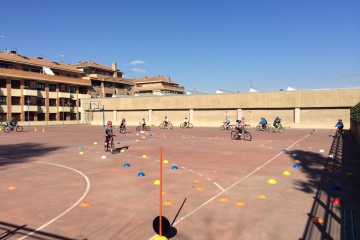 El Aula en bici llega a los colegios de la ciudad. 