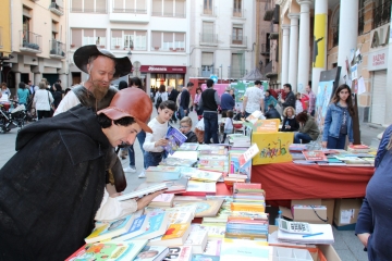 Don Quijote y Sancho, en la Fiesta del Libro.