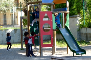 Juegos en la ludoteca.