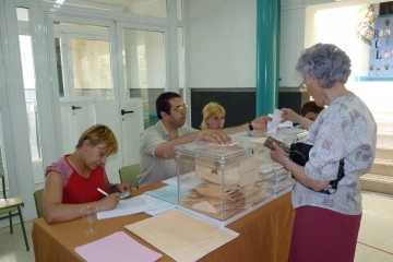 Votación en unos comicios anteriores. 