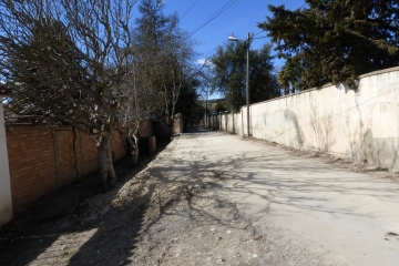 Obras en el camino Los Cubos.