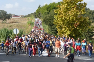 Imagen de una edición anterior de la Marcha Interbarrios.