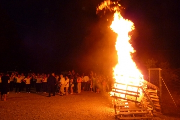 La hoguera de San Ramón se encenderá el sábado. 