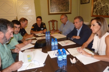 Un momento de la reunión de la Junta Local de Seguridad.