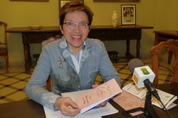 Lola García Guatas durante la presentación del programa. 