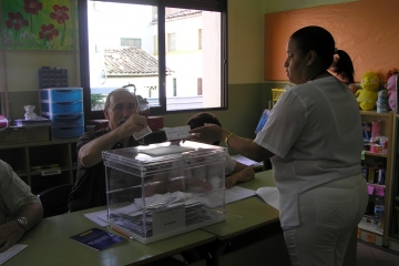 Votación de las pasadas Elecciones Europeas.