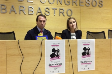 Lobera y Lacau durante la presentación del certamen. 