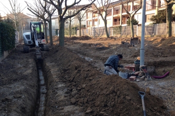 Han comenzado las obras del parque de La Jarea.