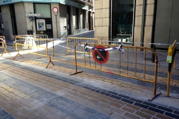 Paso peatonal en la Calle General Ricardos.