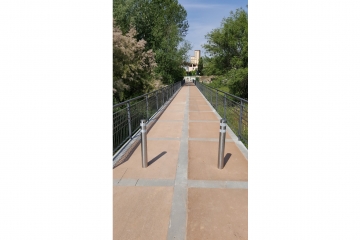 El puente de acceso a San Juan tras la reforma.