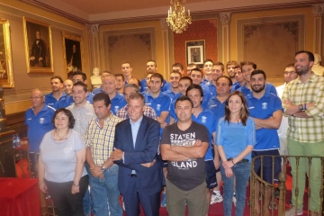 Recepción a la Peña Ferranca tras su ascenso a Primera Regional Preferente.