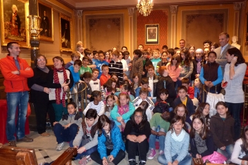 Recepción Colé du Pilat (Saint Gaudens) y Colegio Pedro I (Barbastro).