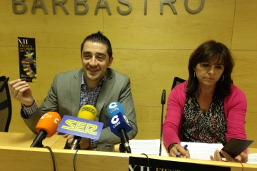 Carpi y Subías durante la presentación de la Fiesta del Libro.