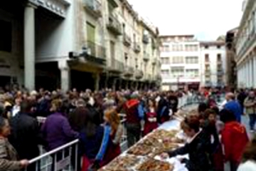 Crespillos en la Plaza del Mercado.