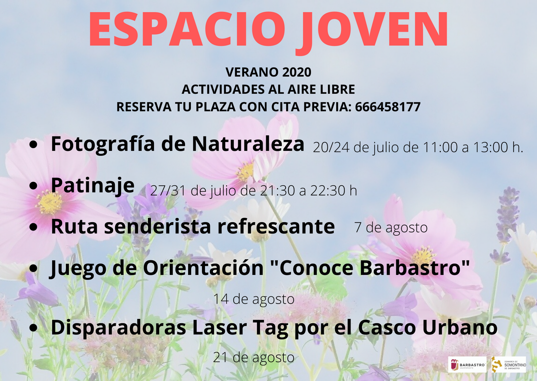 Actividades de exterior Verano 2020